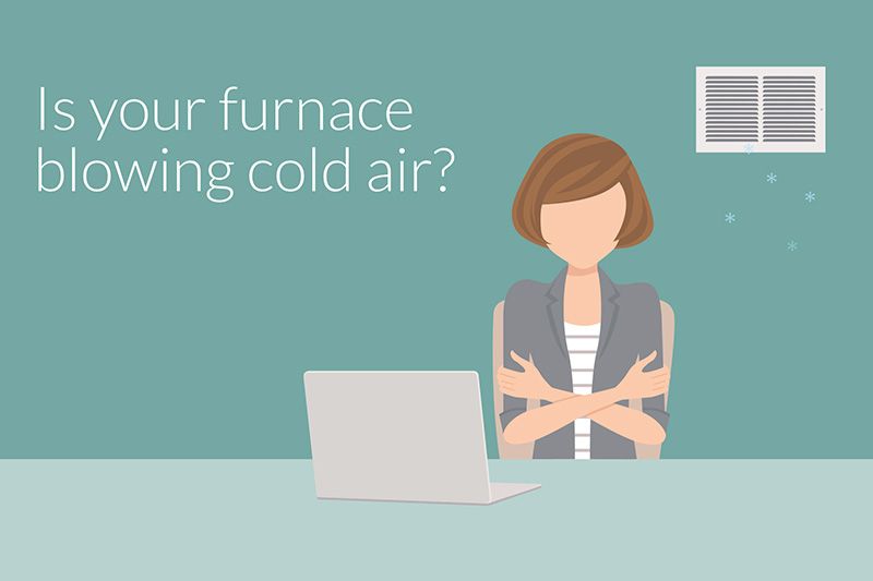 Image of someone holding their arms. Why Is My Furnace Blowing Cold Air?