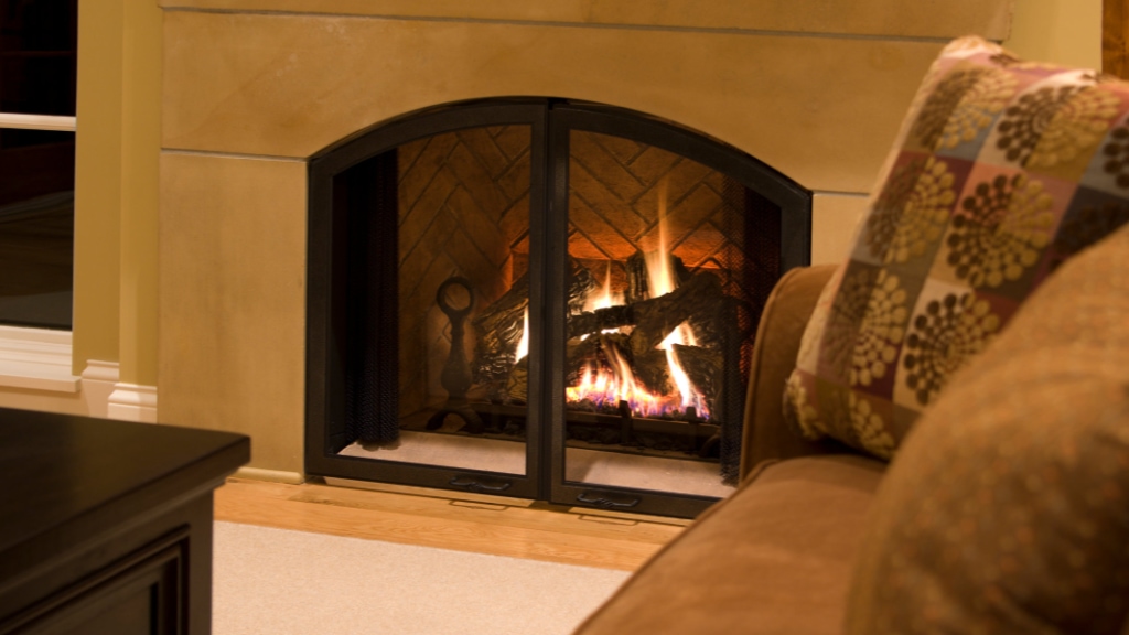 Gas fireplace service.