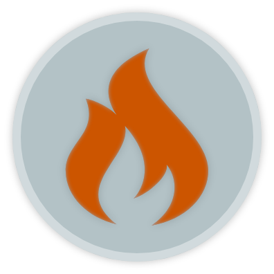 Heating service icon.